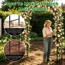 Adjustable Metal Garden Arch (1- or 2-Pack) product image