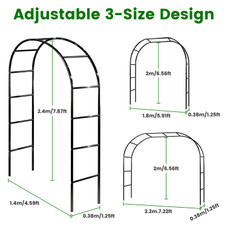 Adjustable Metal Garden Arch (1- or 2-Pack) product image