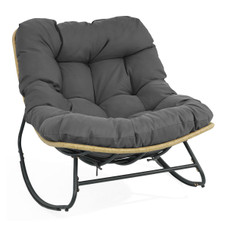 Outdoor Oversized Egg-Shaped Papasan Rocking Chair  product image