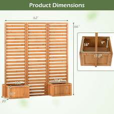 Outdoor Privacy Screen with Planter Boxes product image