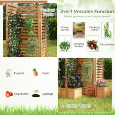 Outdoor Privacy Screen with Planter Boxes product image