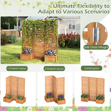 Outdoor Privacy Screen with Planter Boxes product image