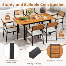 Stackable Patio Dining Chairs (Set of 6) product image