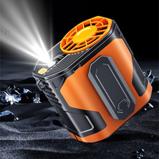 Portable Waist Clip Fan with LED Flashlight product image