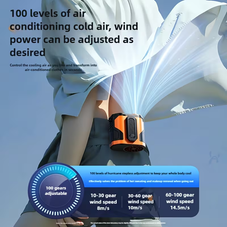 Portable Waist Clip Fan with LED Flashlight product image