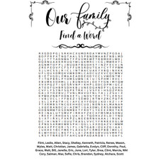 Personalized Family or Group Word Search Print (15-Pack) product image