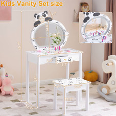Kids' Dressing Table Set with LED Backlit product image
