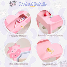Kids' Dressing Table Set with LED Backlit product image
