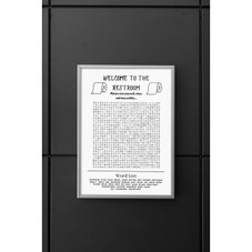 'Welcome to the Restroom' Art Print product image
