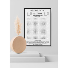 'Welcome to the Restroom' Art Print product image