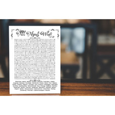 'All About Wine' Find a Word Print product image
