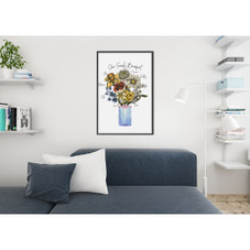 Personalized Family Flower Bouquet Print product image