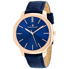 Christian Van Sant Men's Octavius Slim Blue Dial Watch product image