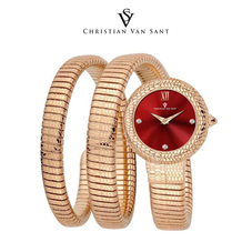 Christian Van Sant Women's Naga Red Dial Watch product image