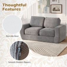 Corduroy Loveseat Floor Sofa  product image