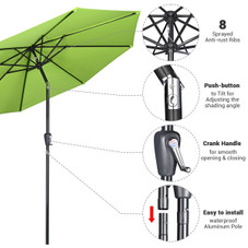 9-Foot Outdoor Table Patio Umbrella with Crank and Tilt  product image