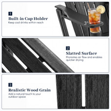 Wood Grain Adirondack Chairs(1- to 4-Pack) product image