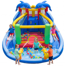 Dolphin-themed Inflatable Water Slide Park product image
