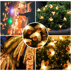 Solarek® LED Solar-Powered String Bee Lights product image