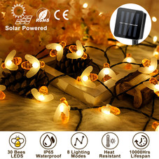 Solarek® LED Solar-Powered String Bee Lights product image