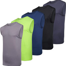 Men's Active Athletic Performance Tank Tops (5-Pack) product image