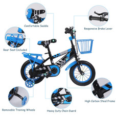 Kids' Bike with Training Wheels and Basket (12" or 16") product image