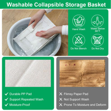 Foldable Linen Closet Storage Bin with Clear Window and Handle (4-Pack) product image