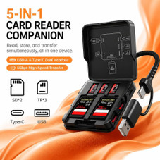 5 In 1 Memory Card Reader with Storage Case product image