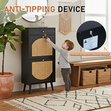 Flip-Top Shoe Cabinet product image