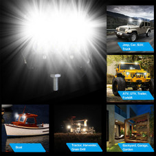 18W Dual Row LED Cube Spot Lights for Vehicles (4-Pack) product image