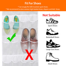 24-Pocket Over-the-Door Shoe Rack product image