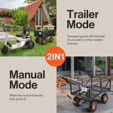 SuperHandy Garden Cart with Tow and Dump Features product image