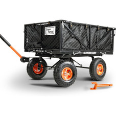 SuperHandy Garden Cart with Tow and Dump Features product image