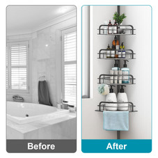 Floor-to-Ceiling Corner Shower Caddy  product image