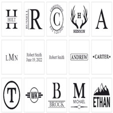 Personalized Skinny Glam Can Coolers product image