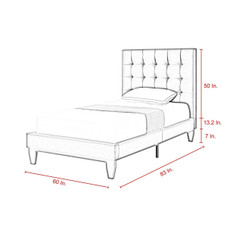 Bond Velvet Button Tufted Bedframe product image