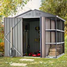 6x6 Storage Utility Shed with Outdoor Rack  product image
