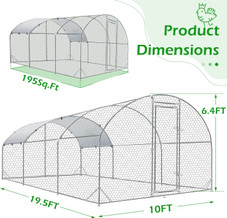 Round-Top Chicken Coop Run product image