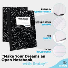 Enday Marble Composition Notebook (2-, 4-, or 12-Pack) product image