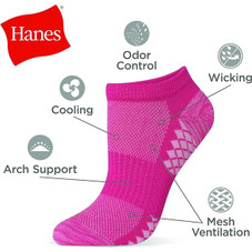 Hanes Xtemp No Show Socks  (12-Pack) product image