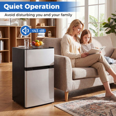 Double Door Mini Fridge with Freezer  product image