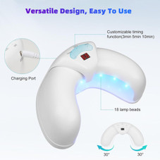 Foldable Dual-Light Nail UV Lamp product image