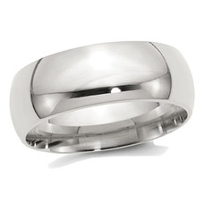Men's Sterling Silver 8mm Comfort Fit Wedding Band Ring product image