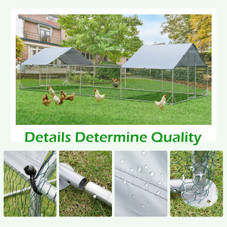  Chicken Coop Run Walk-in Metal Chicken Cage product image