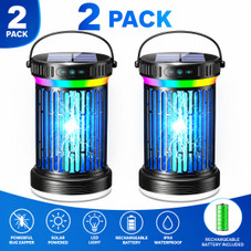 Solar Bug Zapper and LED Camping Lantern (1- or 2-Pack) product image