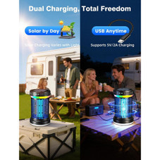 Solar Bug Zapper and LED Camping Lantern (1- or 2-Pack) product image