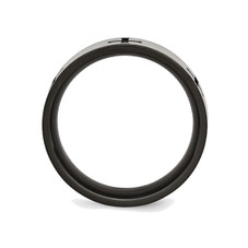 Men's Titanium Cross 7mm Brushed Wedding Band Ring product image