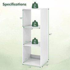 3-Cube Open Back Bookshelf  product image