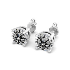 2 Carat Lab Created Diamond Earrings, VS Clarity In 14K Gold product image