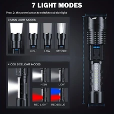 AXL Senter LED Tactical Flashlight with 7 Modes (2-Pack) product image
